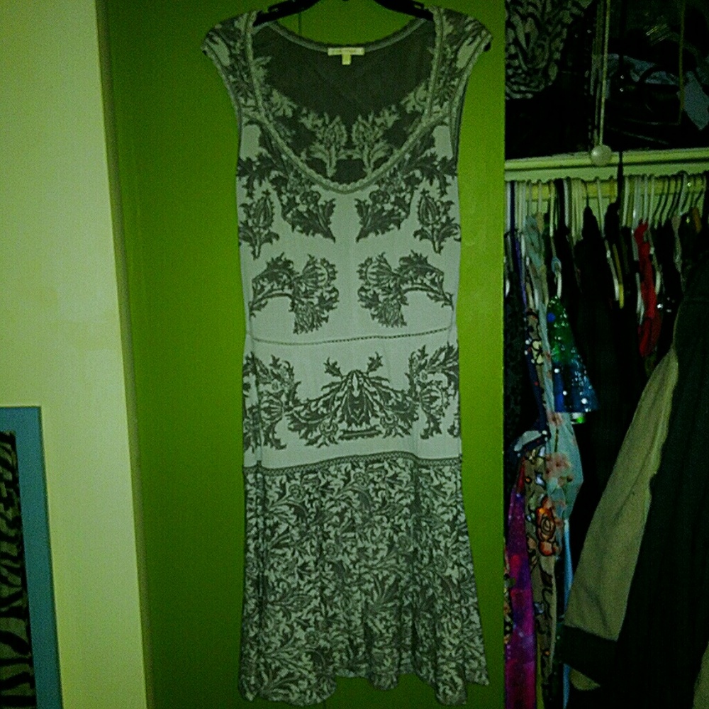 RARE ZAC POSEN grey and white jacquard pri… - Picture 2 of 7